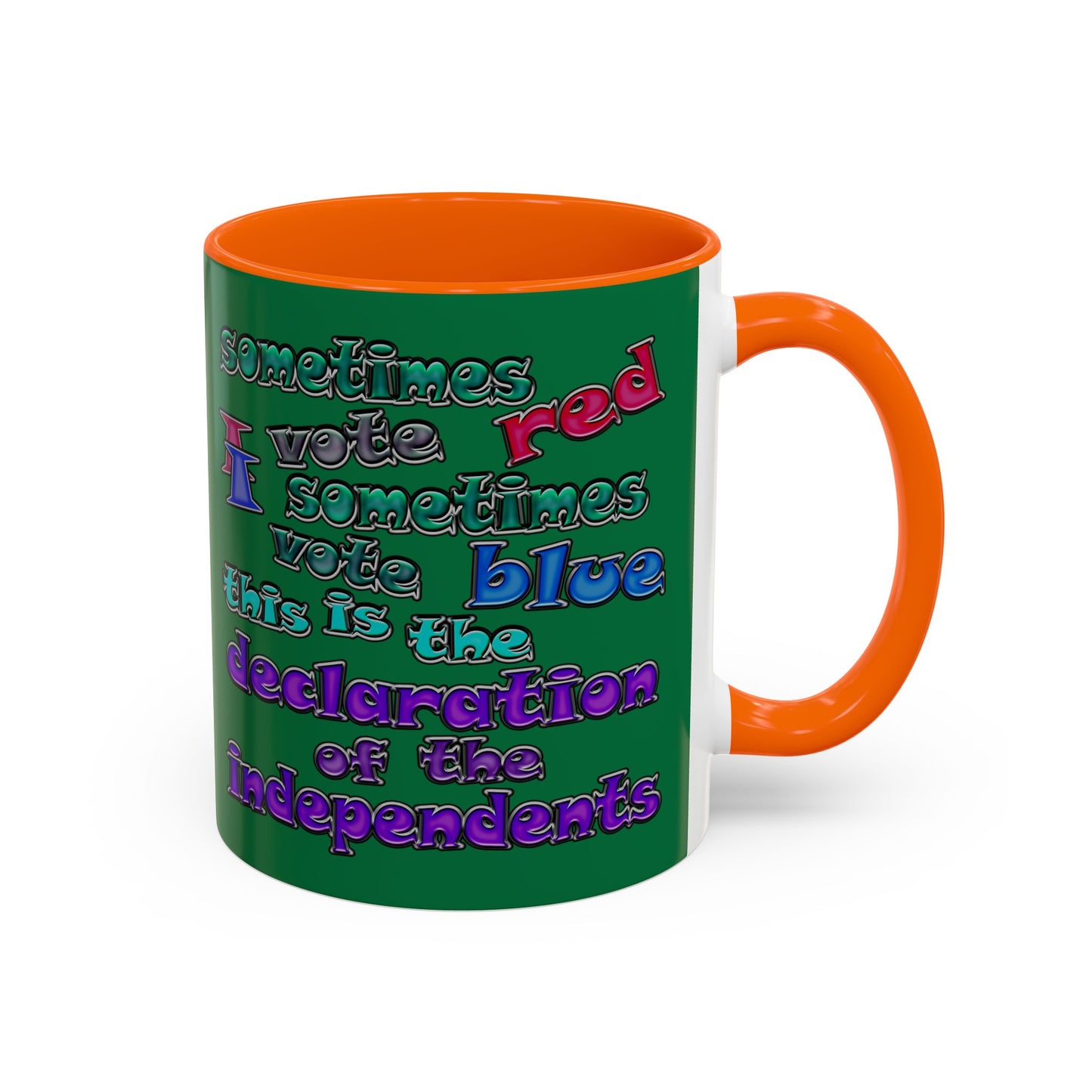 declaration of the independents - Accent Mug (dark green)