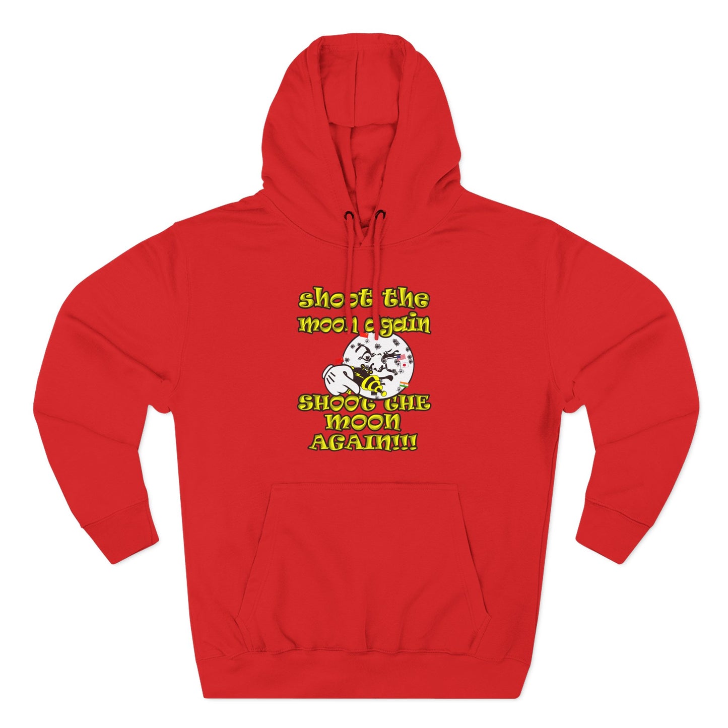 shoot the moon again - Three-Panel Fleece Hoodie