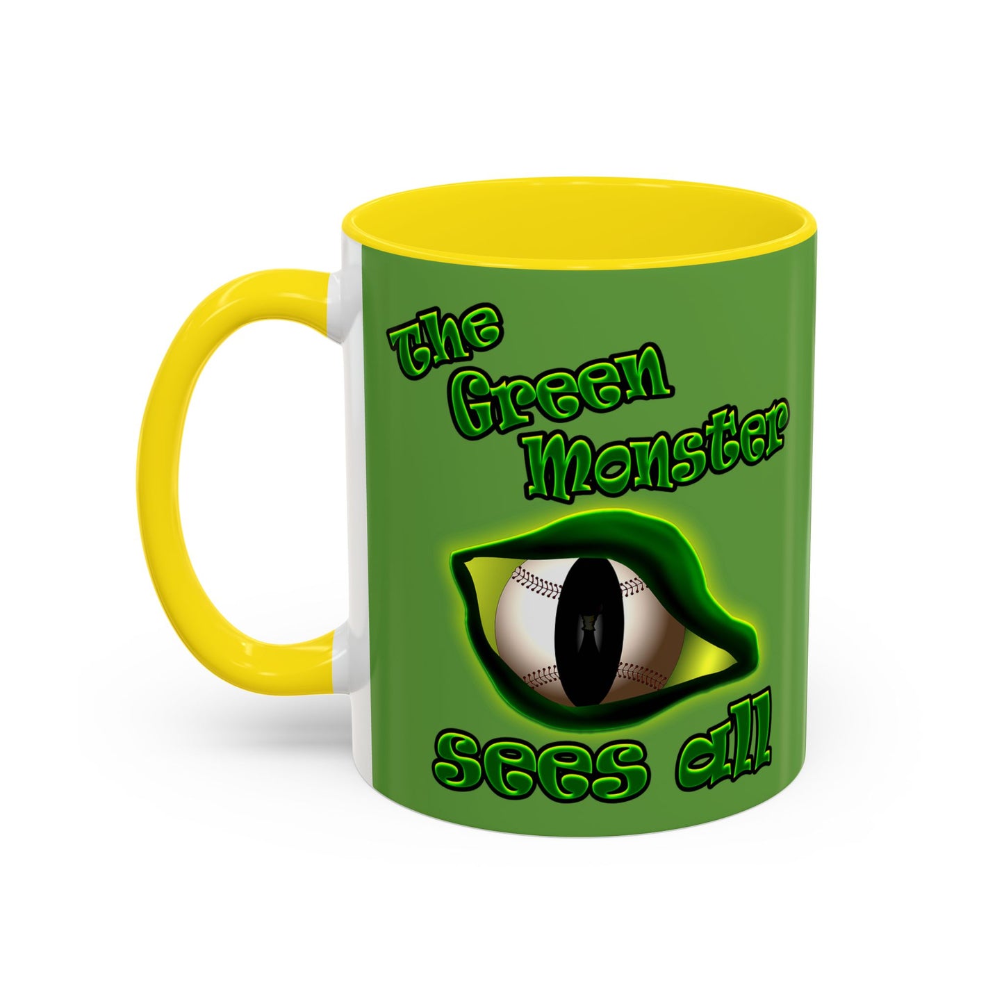 green monster - Accent Mug (green)