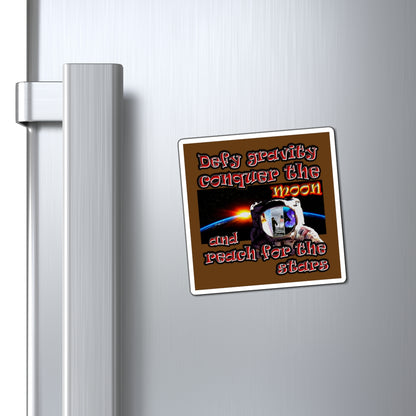 defy conquer reach - Magnets - (brown)