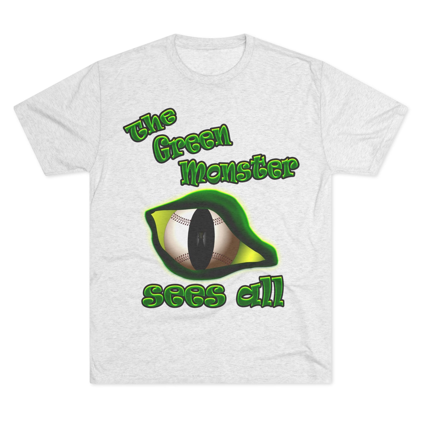 green monster - Unisex Tri-Blend Crew Tee