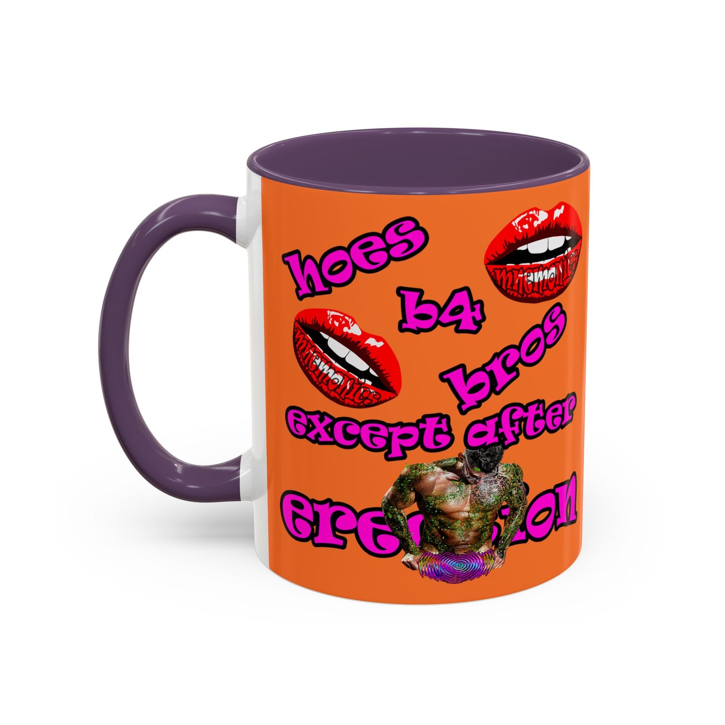 hoes b4 bros - Accent Mug (crusta)