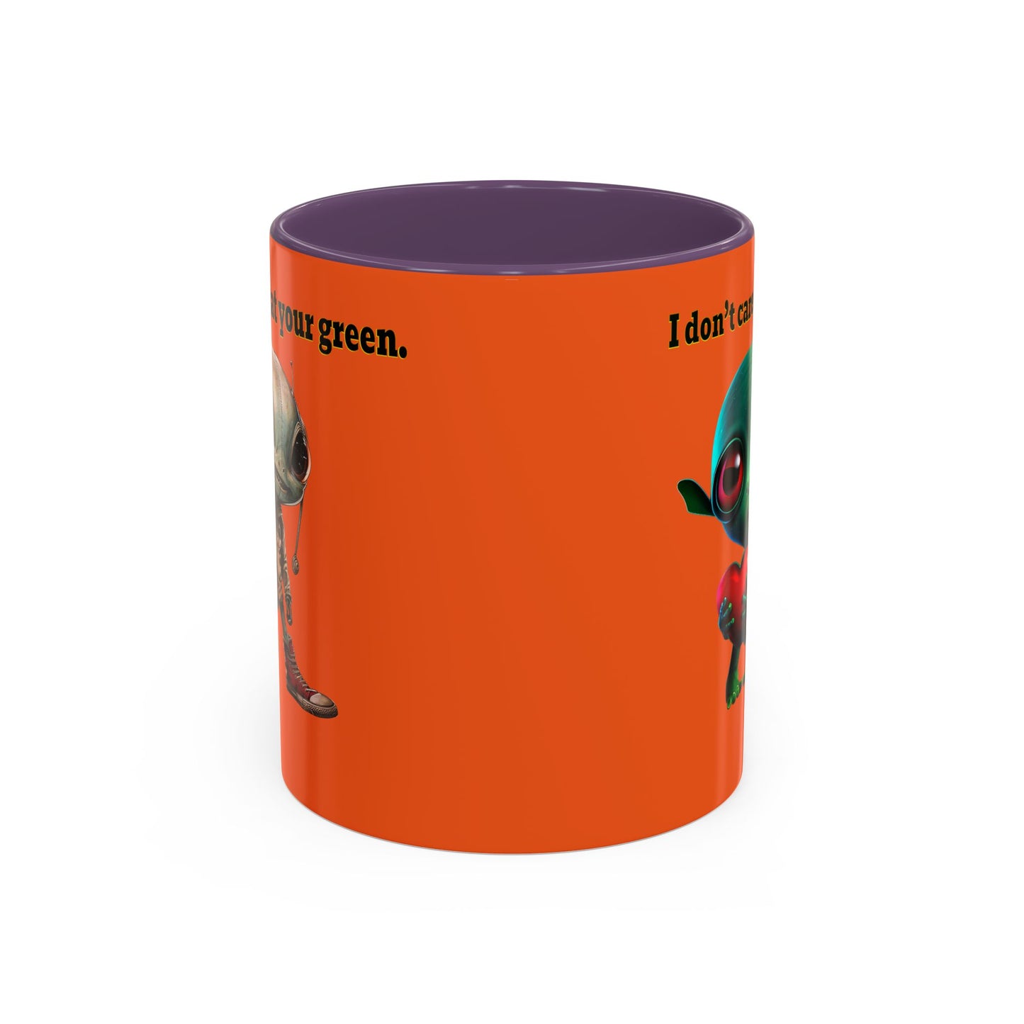 I don't care that your grey - Accent Mug (orange)