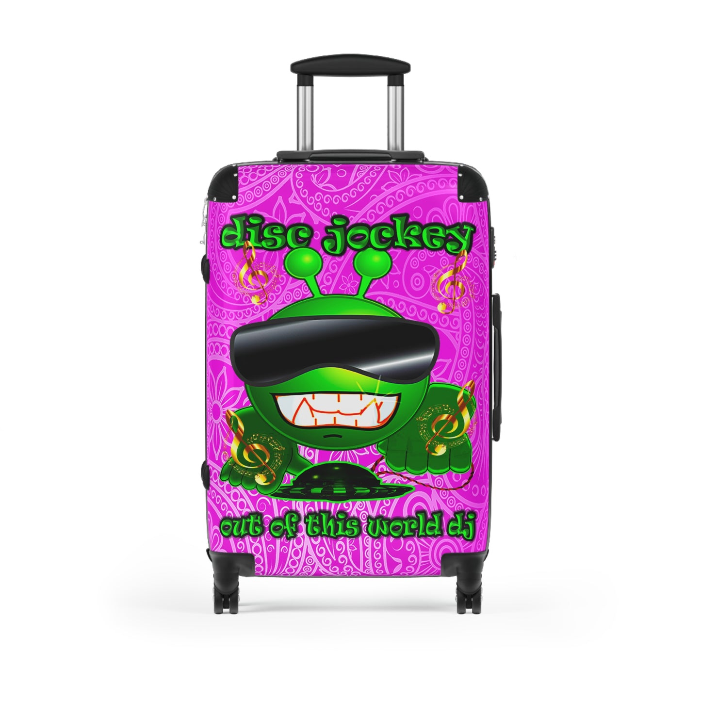 disc jockey - Suitcase (pink swirl)