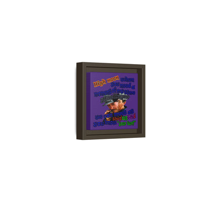 high noon - framed canvas art (purple)
