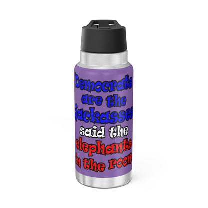 donkeys and elephants - Gator Tumbler, 32oz (light purple)