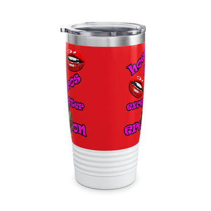 hoes b4 bros - Ringneck Tumbler, 20oz (red)
