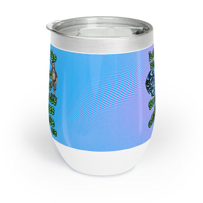 og - Chill Wine Tumbler (light blue-purple wave)
