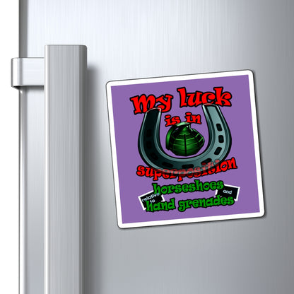 my luck - Magnets - (light purple)
