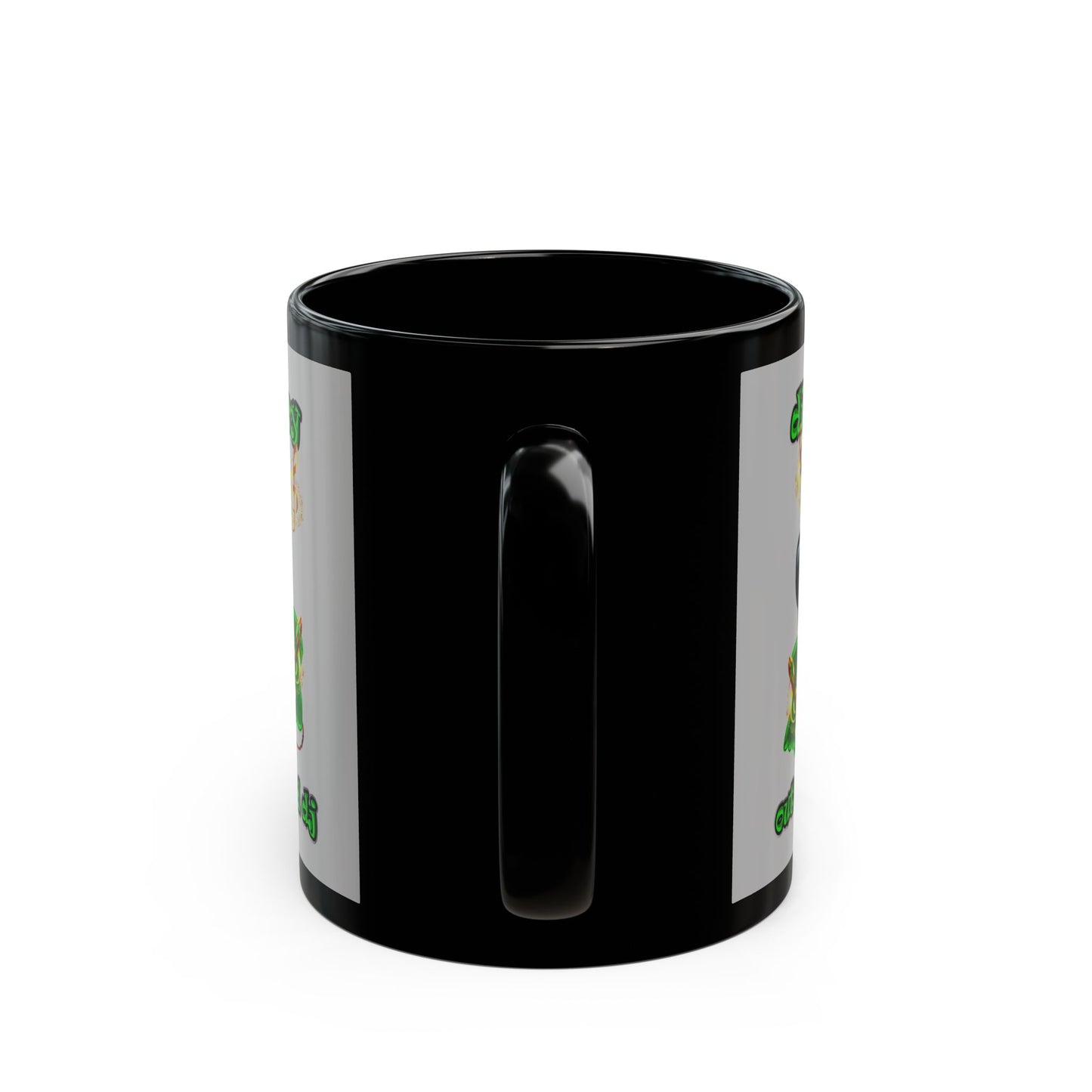 disc jockey - Black Mug (light grey)