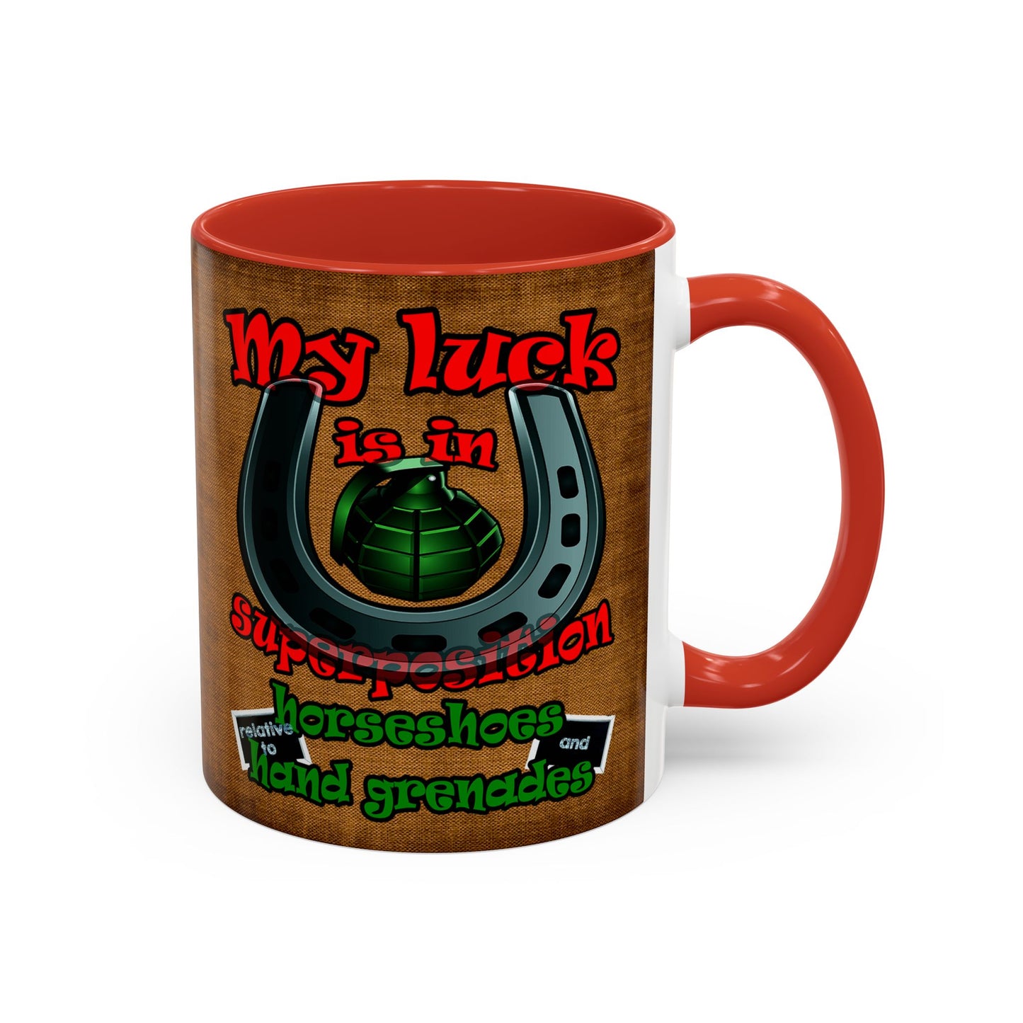 my luck - Accent Mug (brown papyrus)