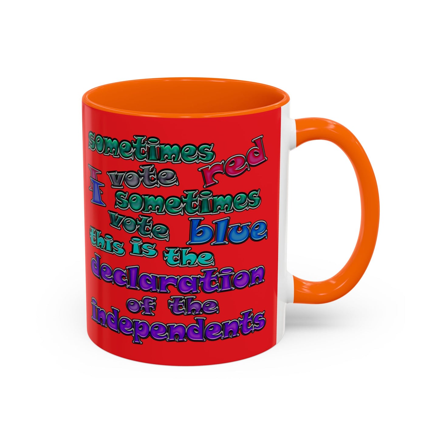 declaration of the independents - Accent Mug (red)