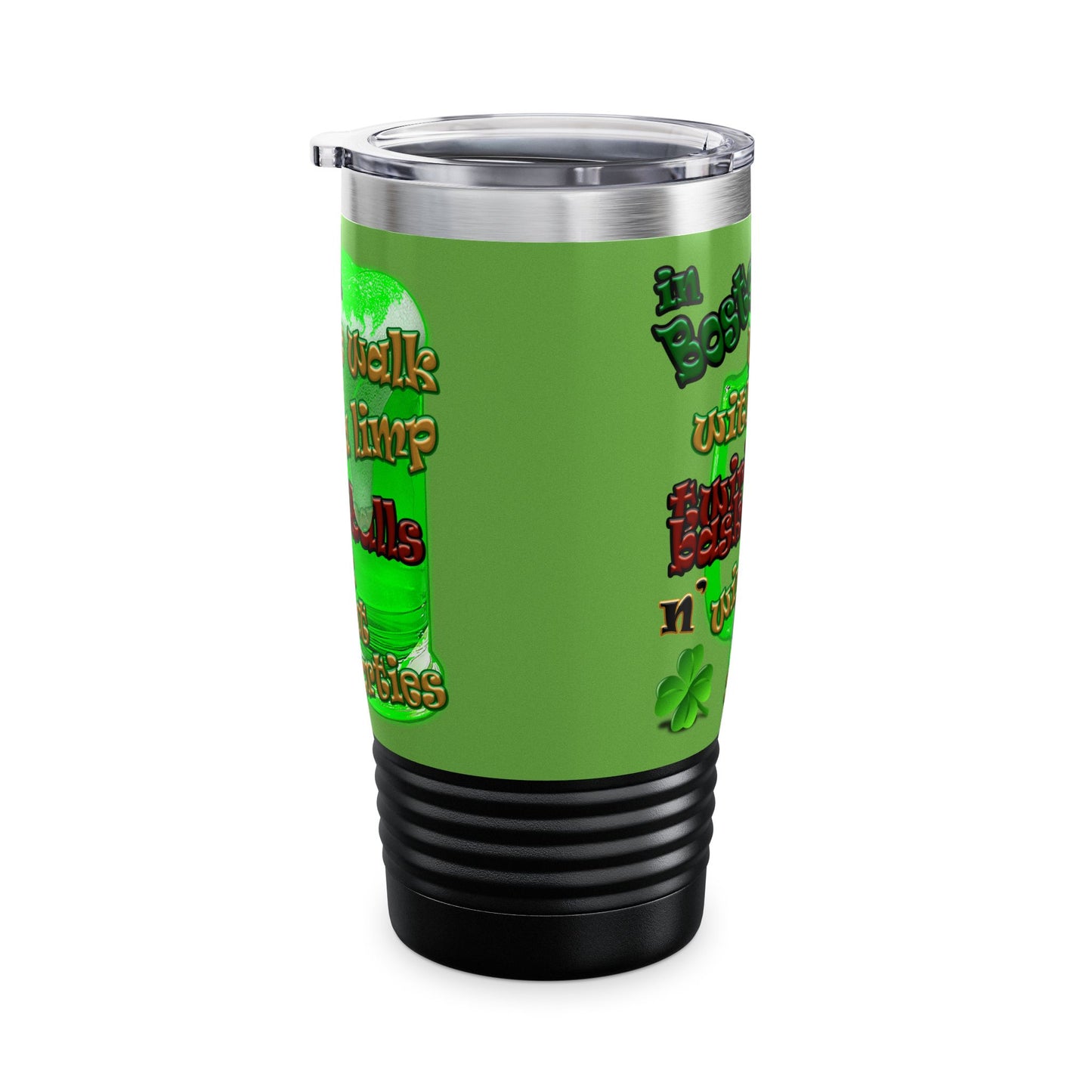 celtics logo - Ringneck Tumbler, 20oz (green)