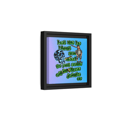 og - framed canvas art (light blue-purple wave)