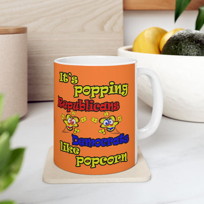 popping like popcorn - White Mug (crusta)
