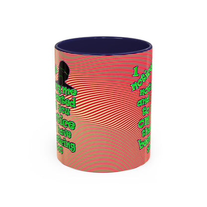 noticed you noticing - Accent Mug (yellow-orange wave)
