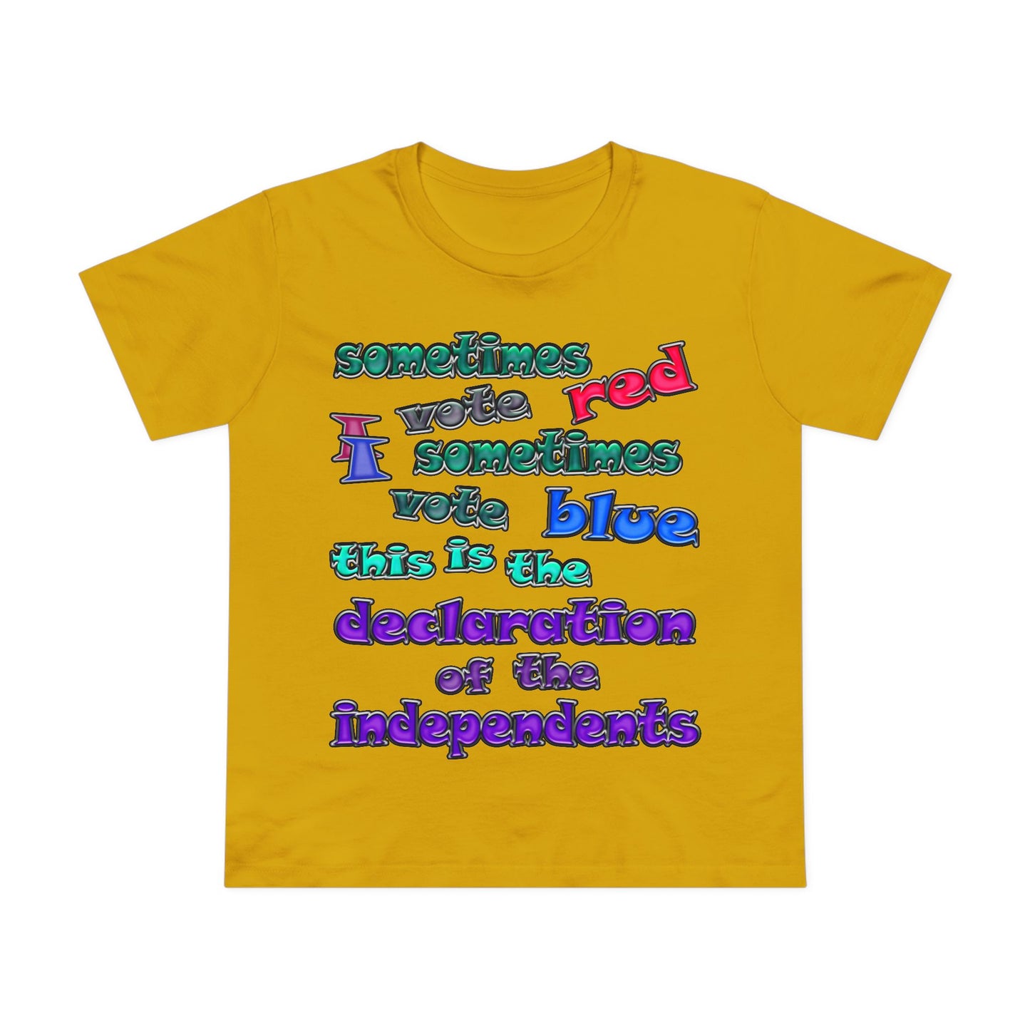 declaration of the independents - Women’s Maple Tee