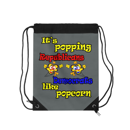 popping like popcorn - Drawstring Bag (dark grey)