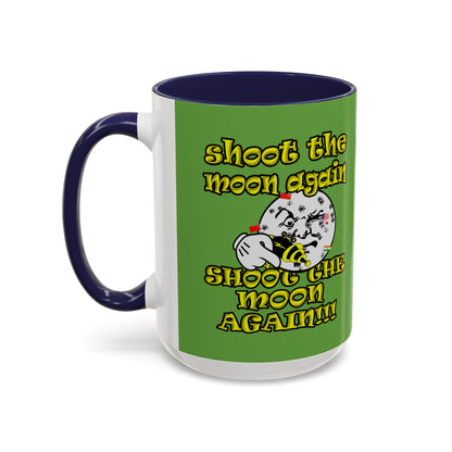 shoot the moon again - Accent Mug (green)