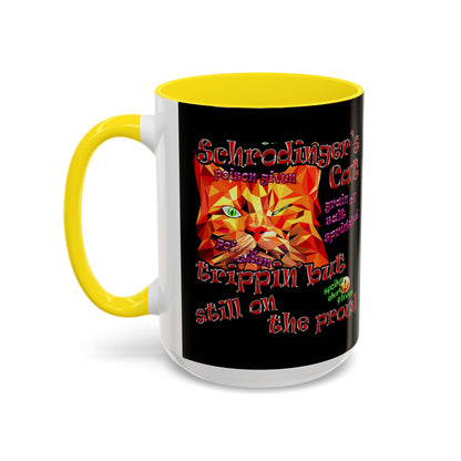 schrodinger's cat - Accent Mug (black)