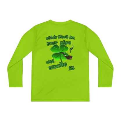celtics logo - Youth Long Sleeve Competitor Tee