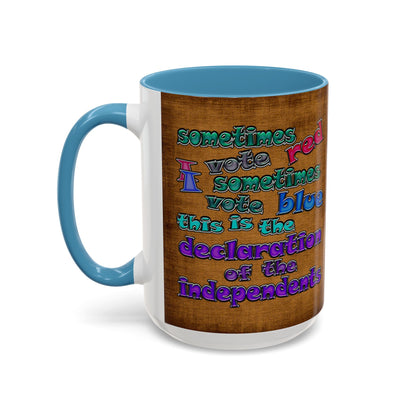 declaration of the independents - Accent Mug (brown papyrus)