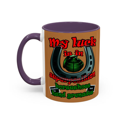 my luck - Accent Mug (light brown)