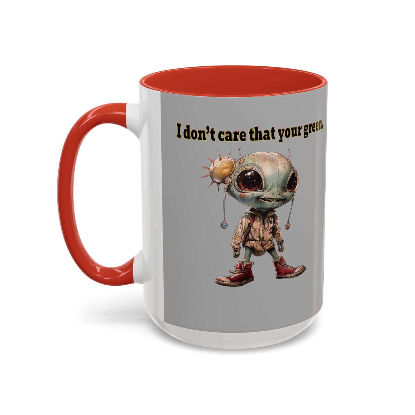 I don't care that your grey - Accent Mug (light grey)