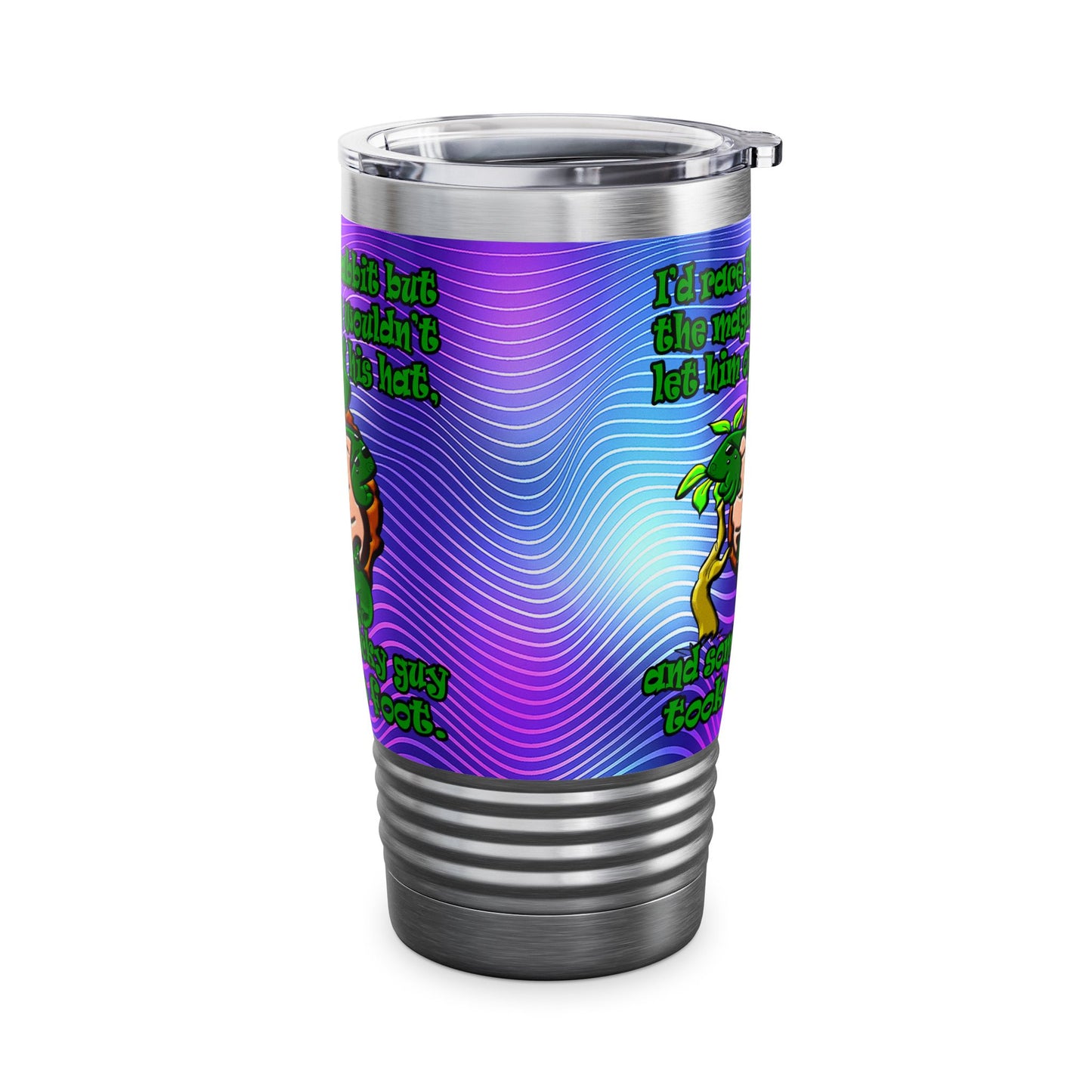 turtle race - Ringneck Tumbler, 20oz (purple wave)
