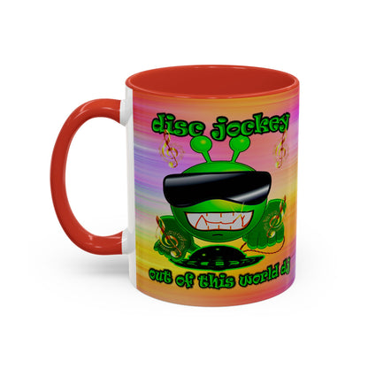 disc jockey - Accent Mug (color blur)