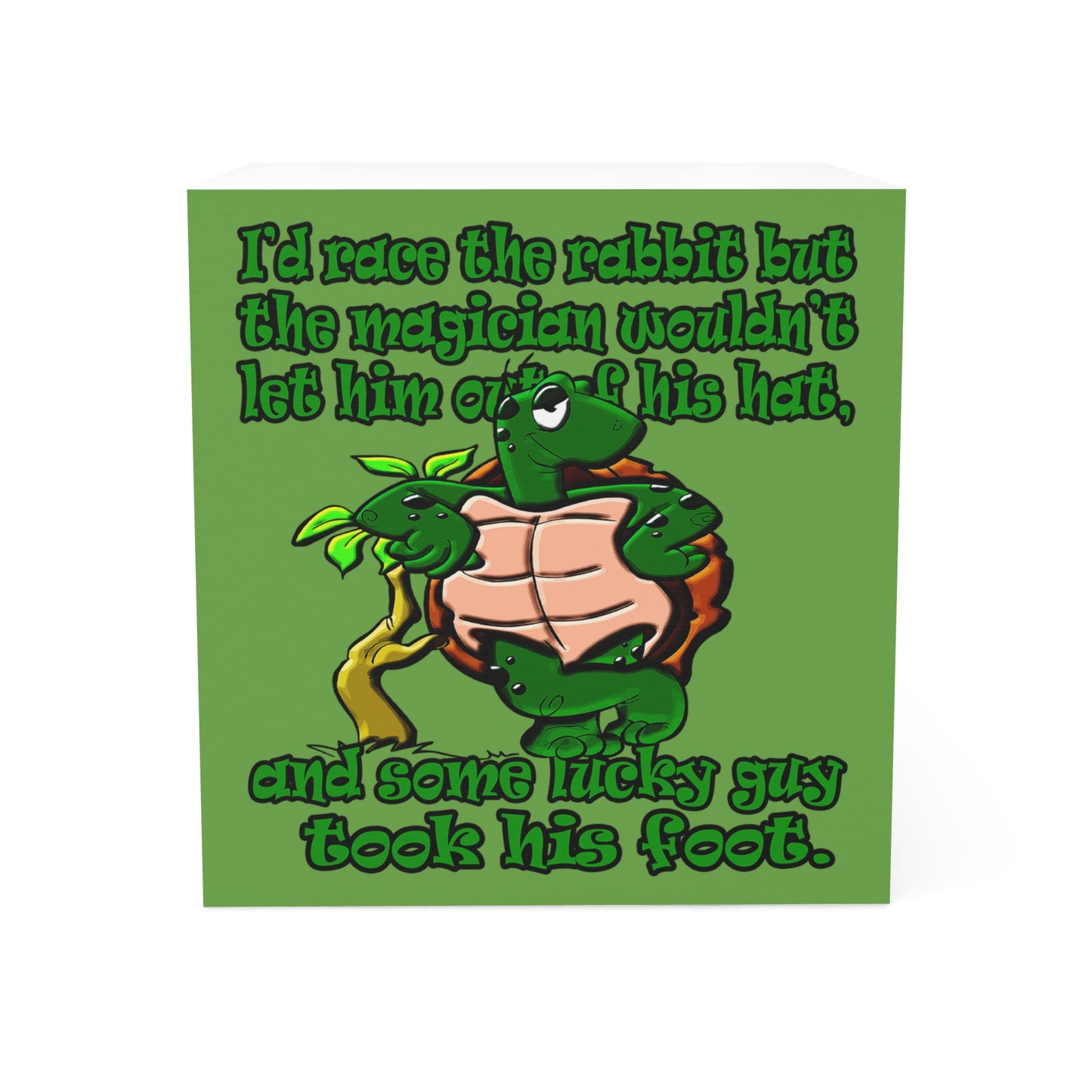 turtle race - note cube (green)