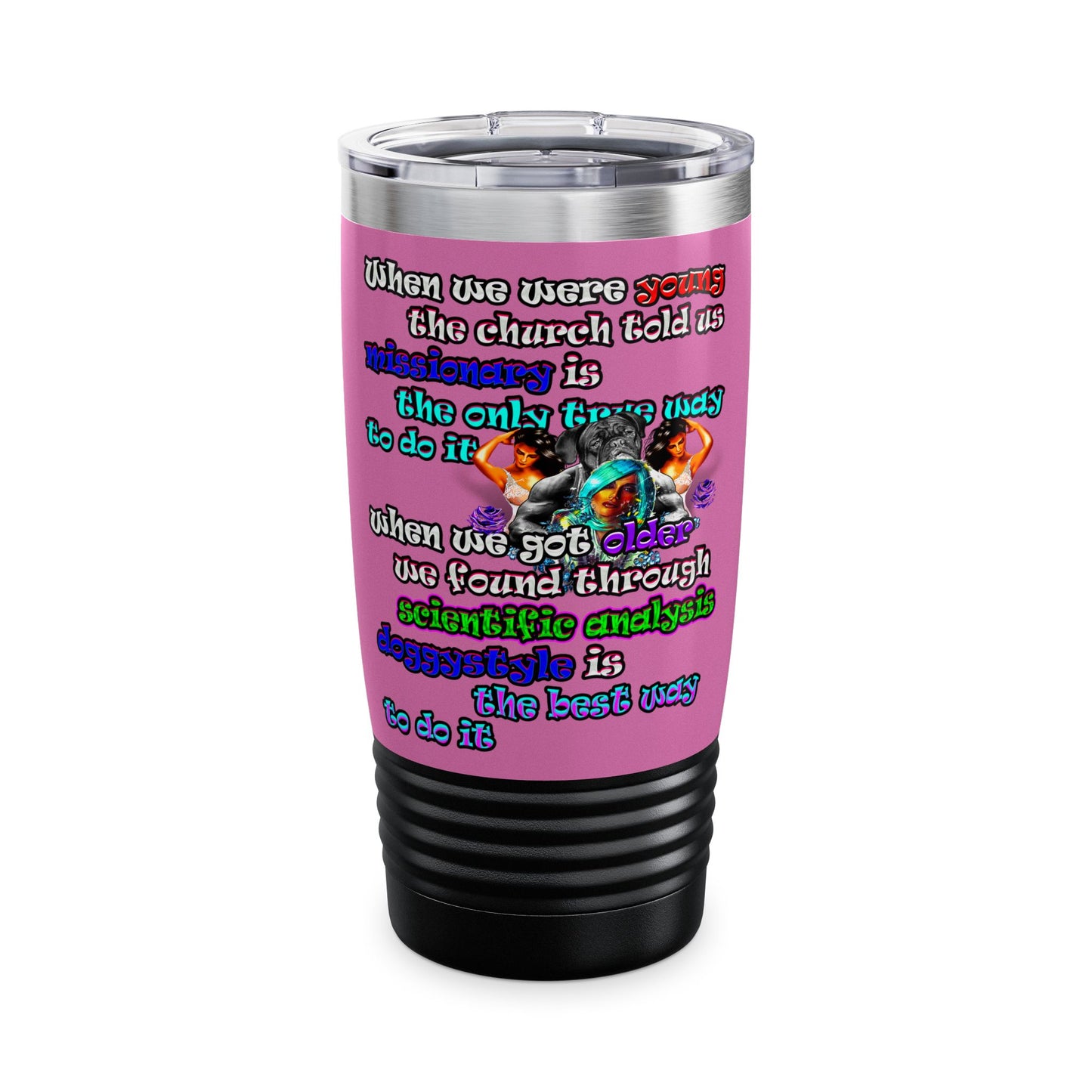 doggystyle - Ringneck Tumbler, 20oz (light pink)