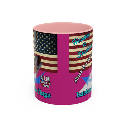 shoot for the stars - Accent Mug (pink)