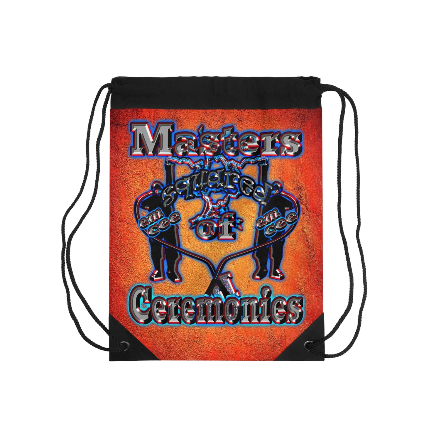 em cee squared - Drawstring Bag (burnt orange)