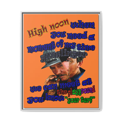 high noon - framed canvas art (crusta)