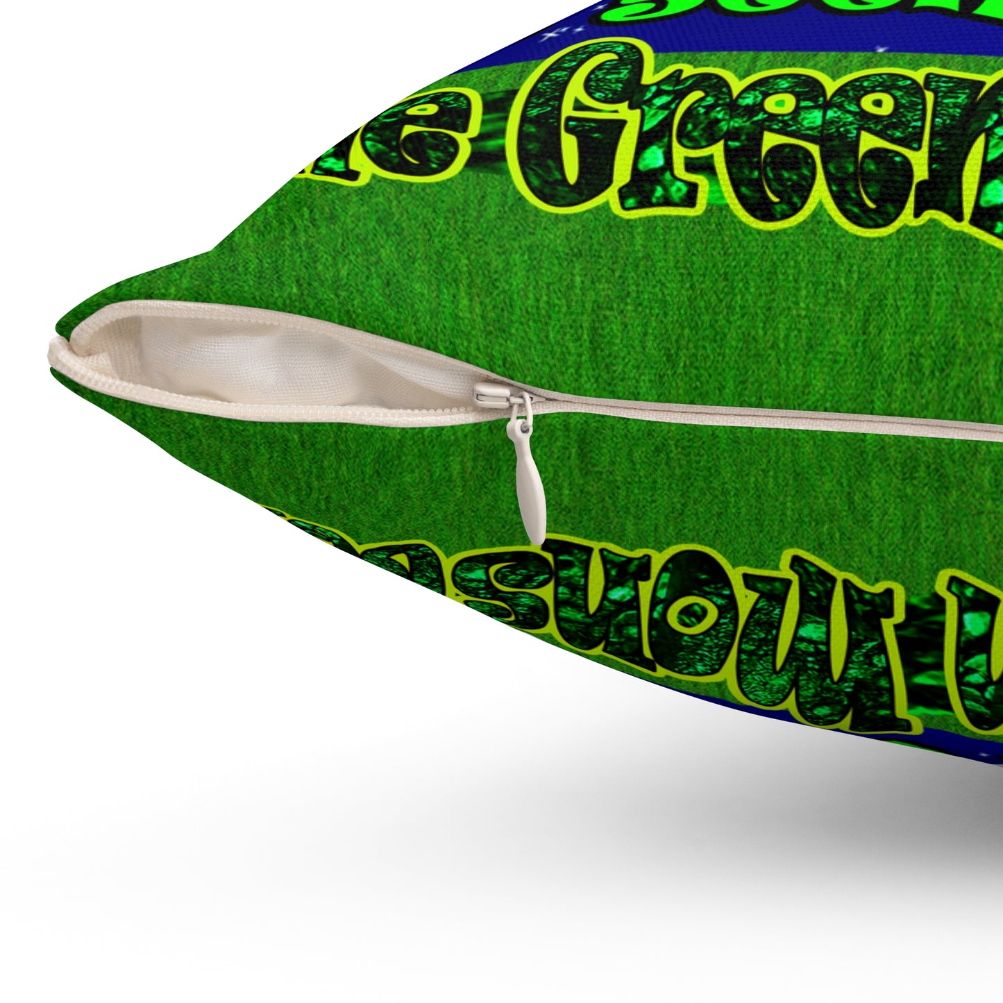 christmas spirits of boston - Spun Polyester Square Pillow - ('snoops' background)