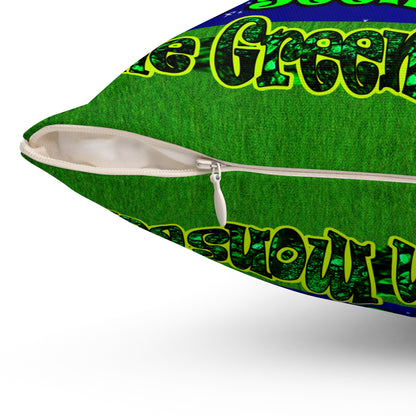 christmas spirits of boston - Spun Polyester Square Pillow - ('snoops' background)