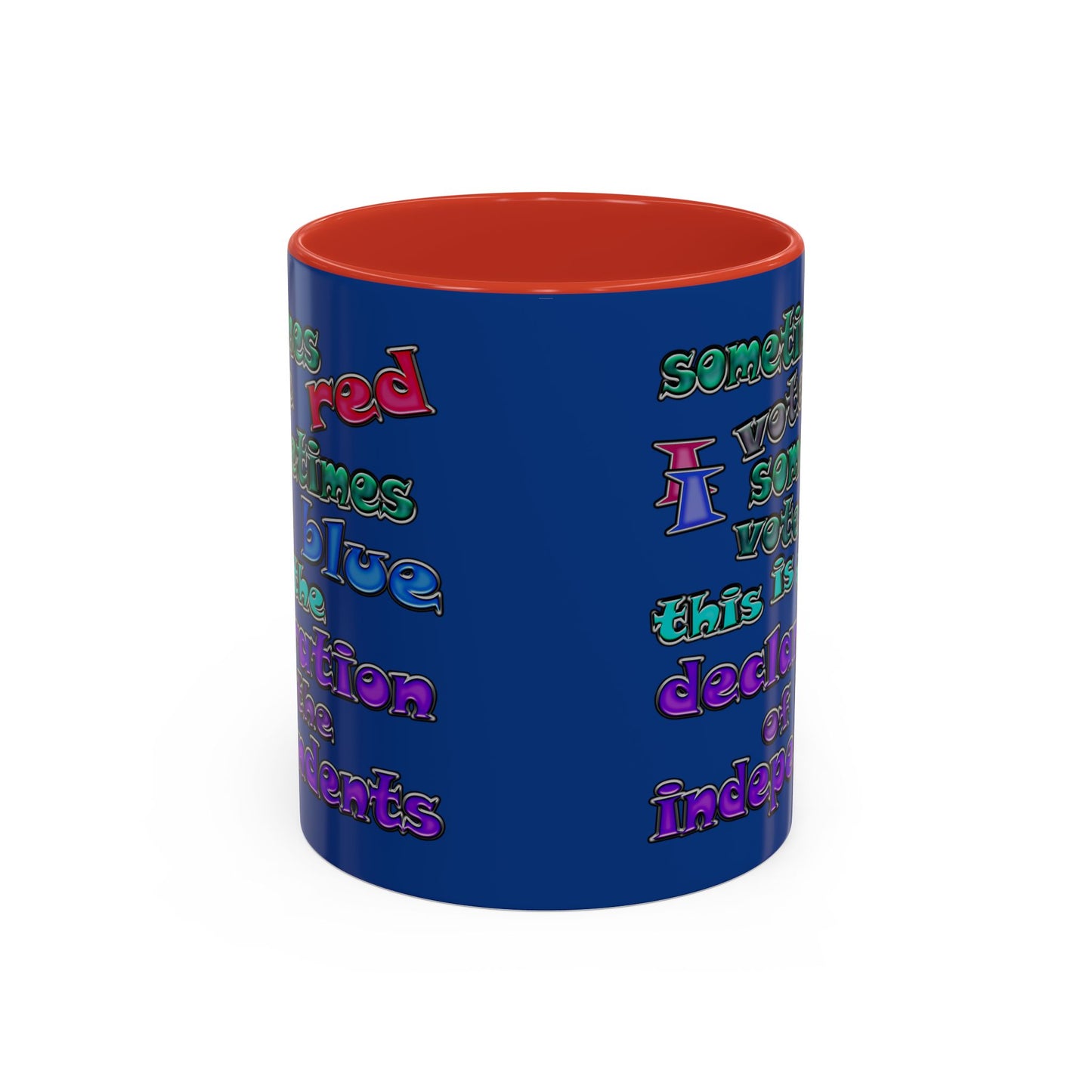 declaration of the independents - Accent Mug (dark blue)