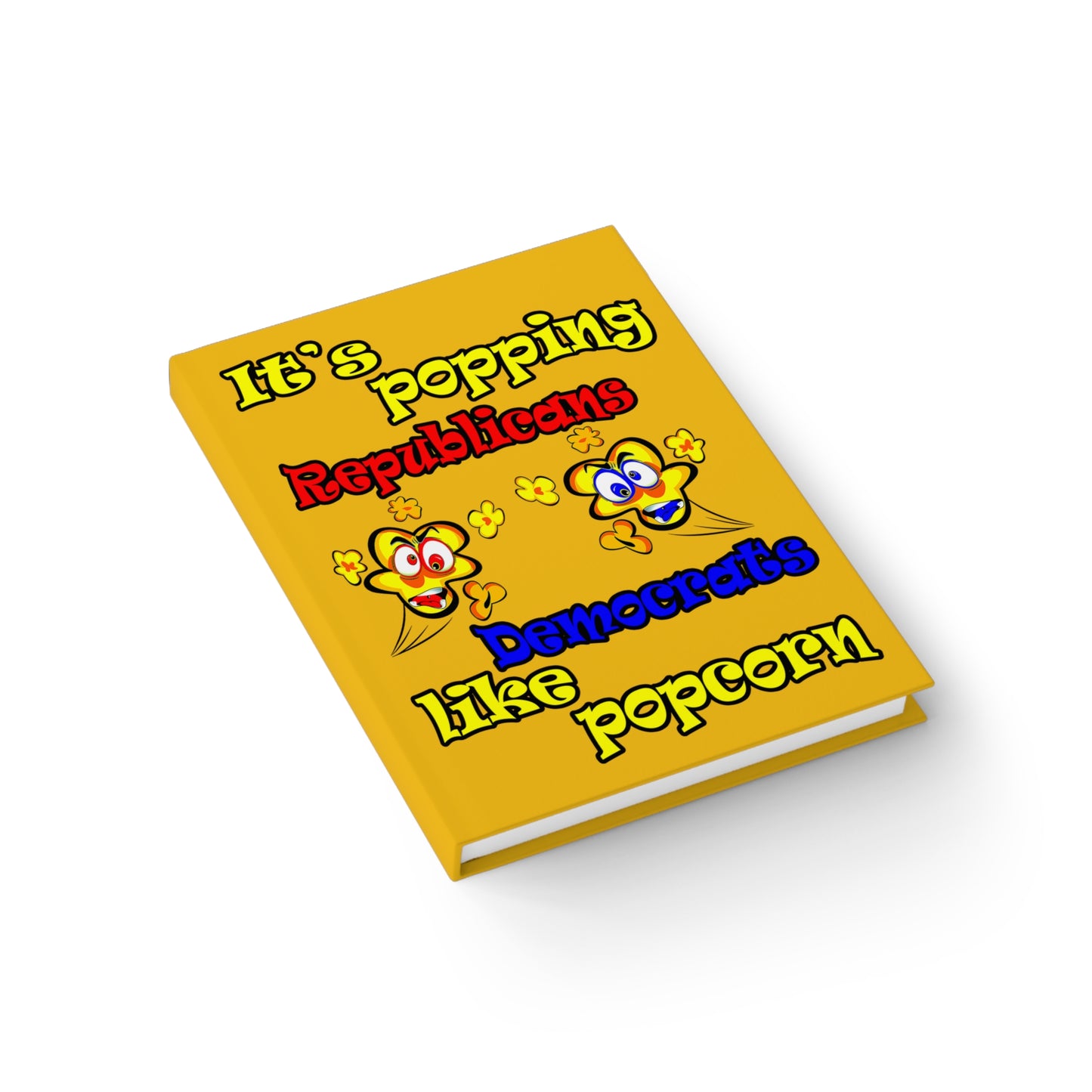 popping like popcorn - journal-lined (yellow)