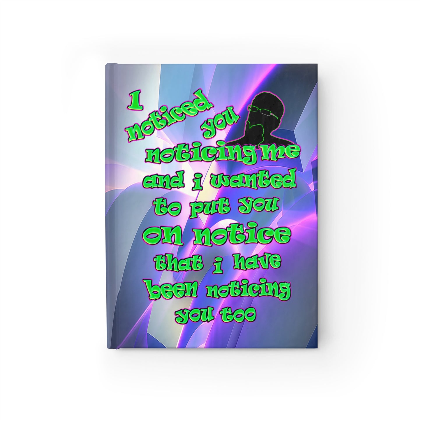 noticed you noticing - journal-blank (grey-pink wave)