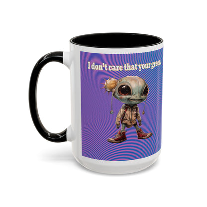 I don't care that your grey - Accent Mug (light blue-purple wave)