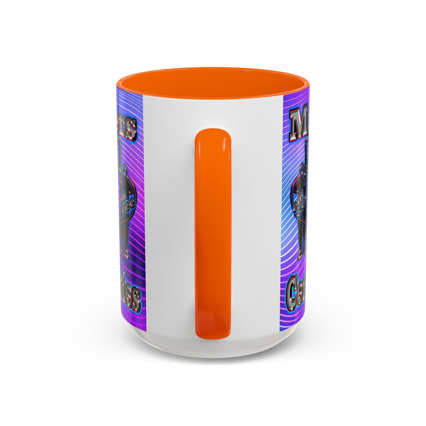 em cee squared - Accent Mug (purple wave)