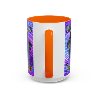 em cee squared - Accent Mug (purple wave)