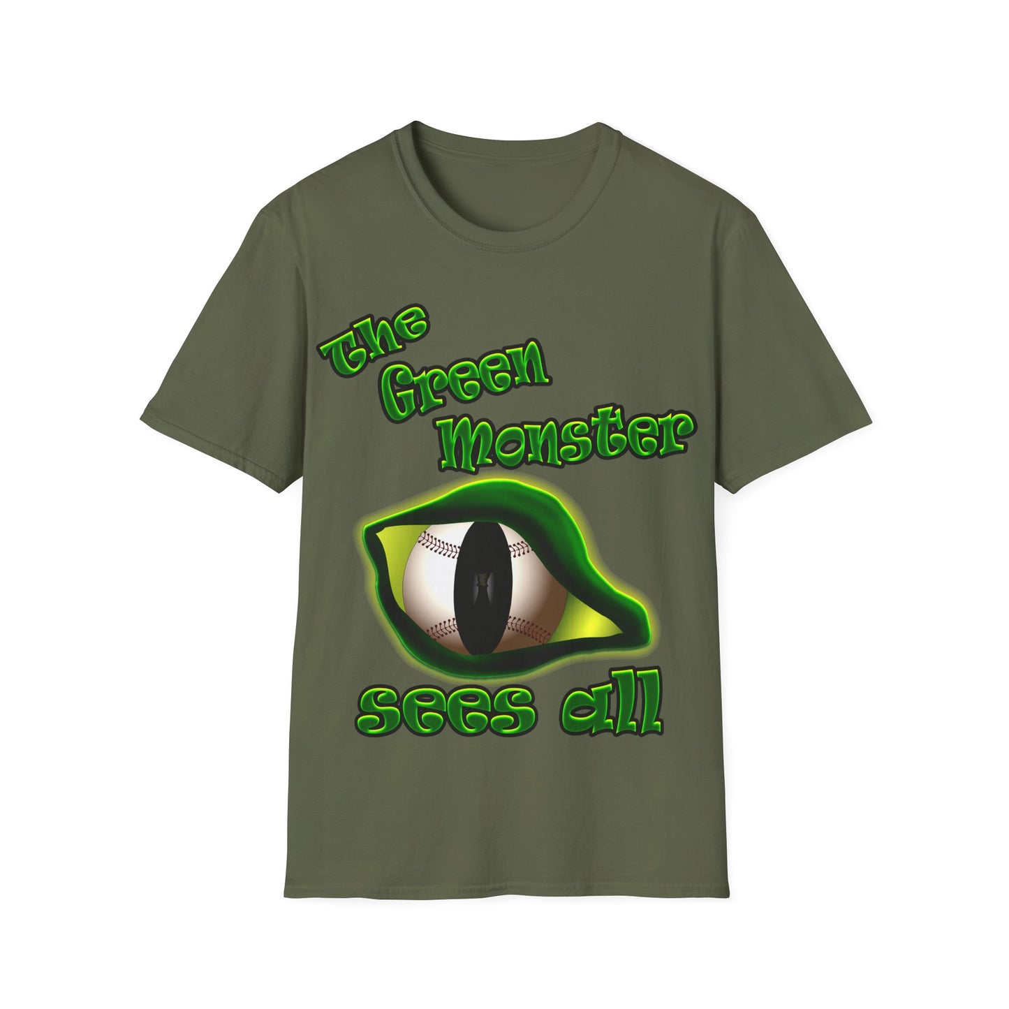 green monster - Unisex Softstyle T-Shirt
