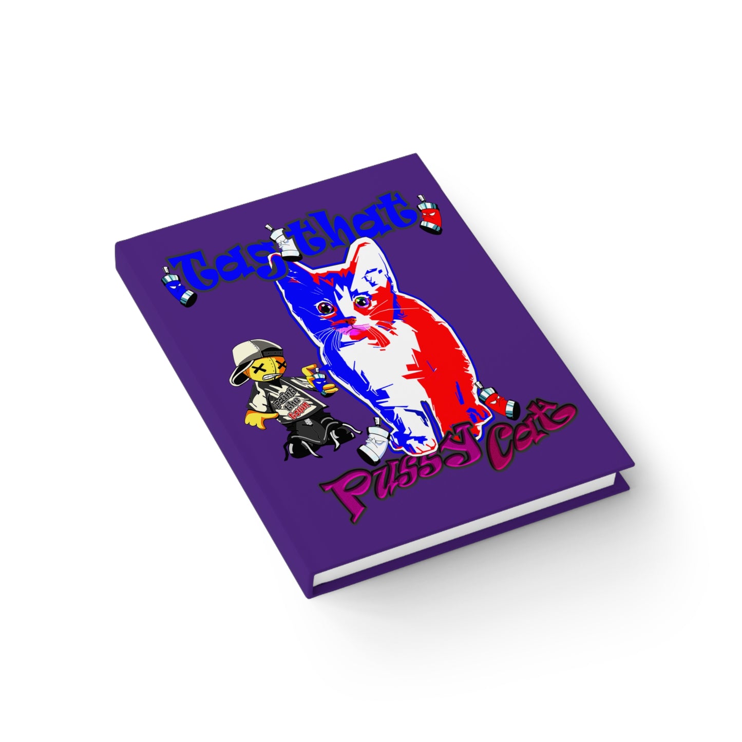 tag that - journal-lined (purple)