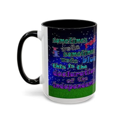 declaration of the independents - Accent Mug ('snoops' background)