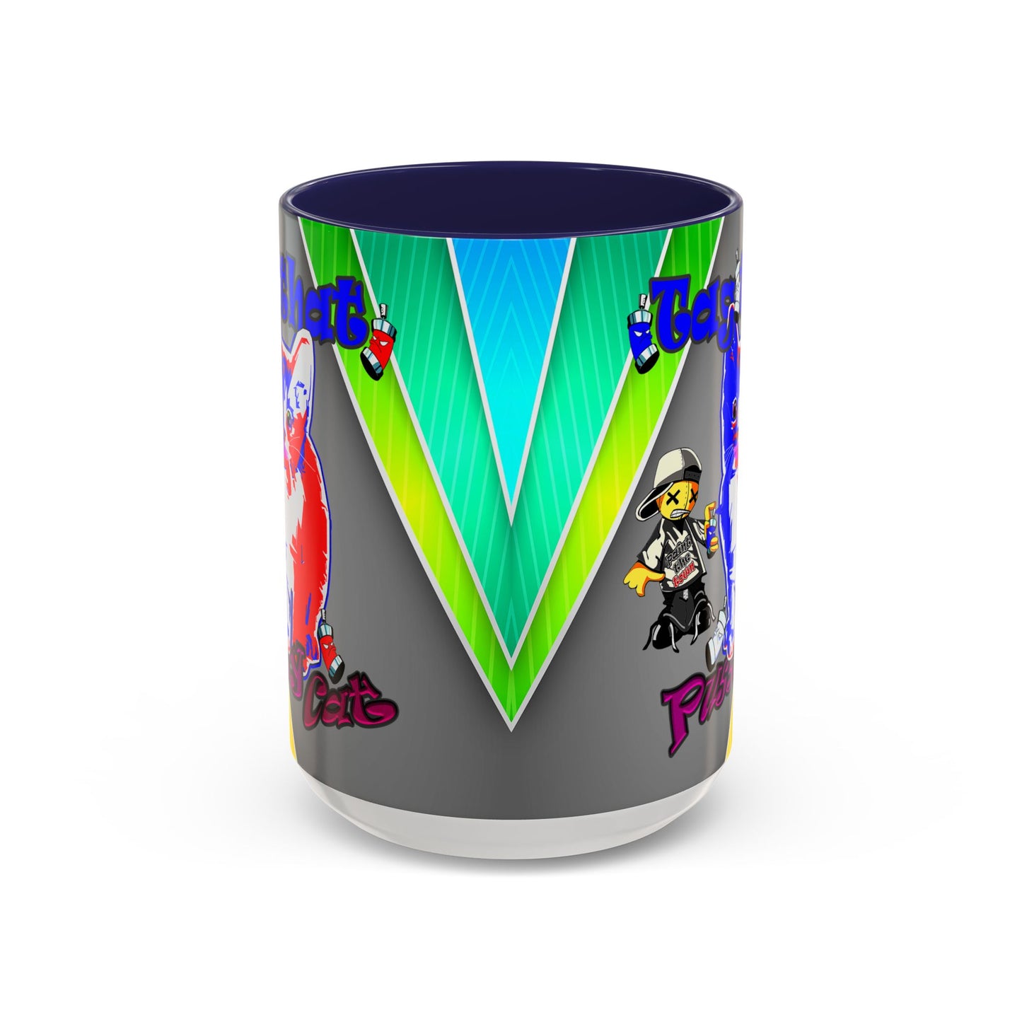 tag that - Accent Mug (rainbow split)