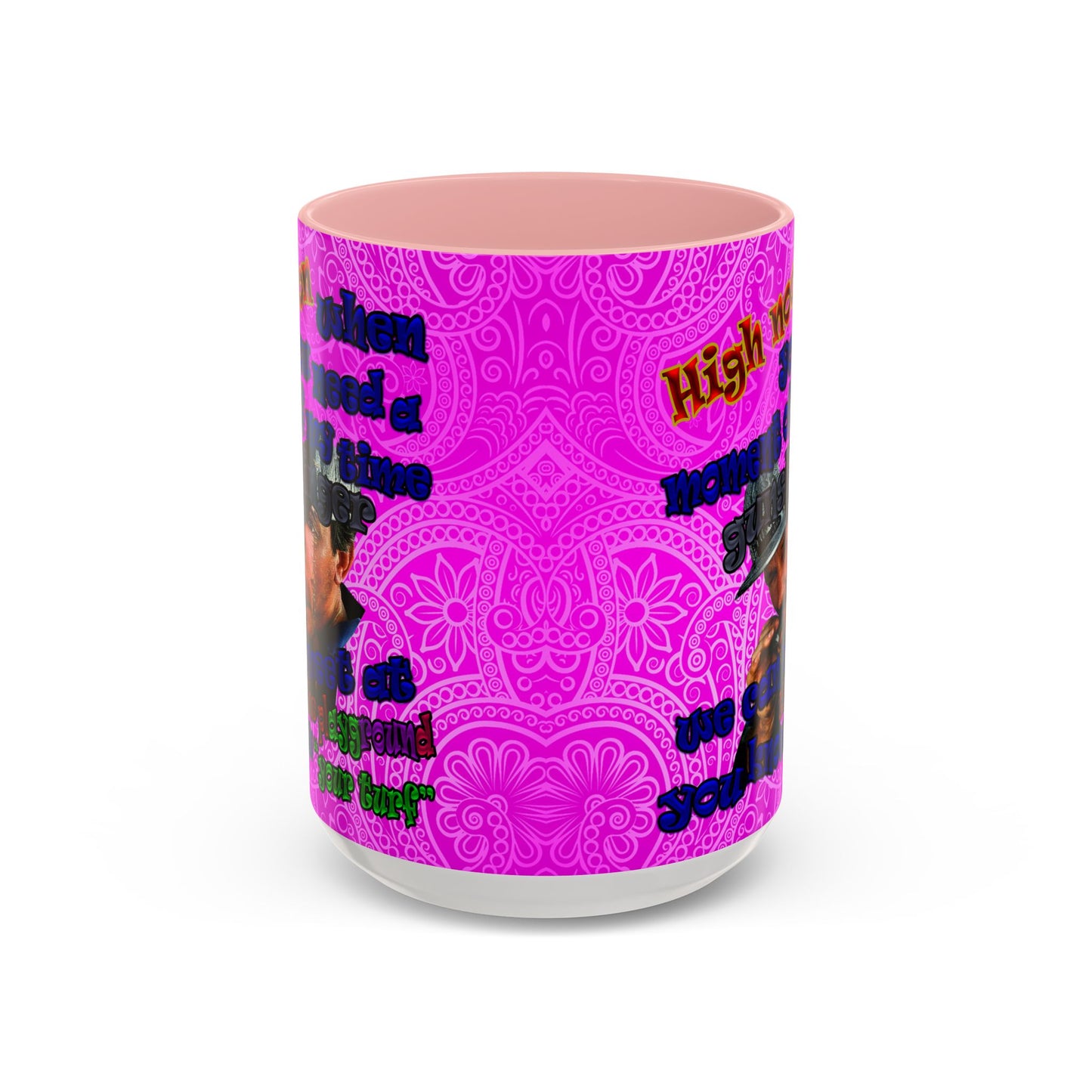 high noon - Accent Mug (pink swirl)