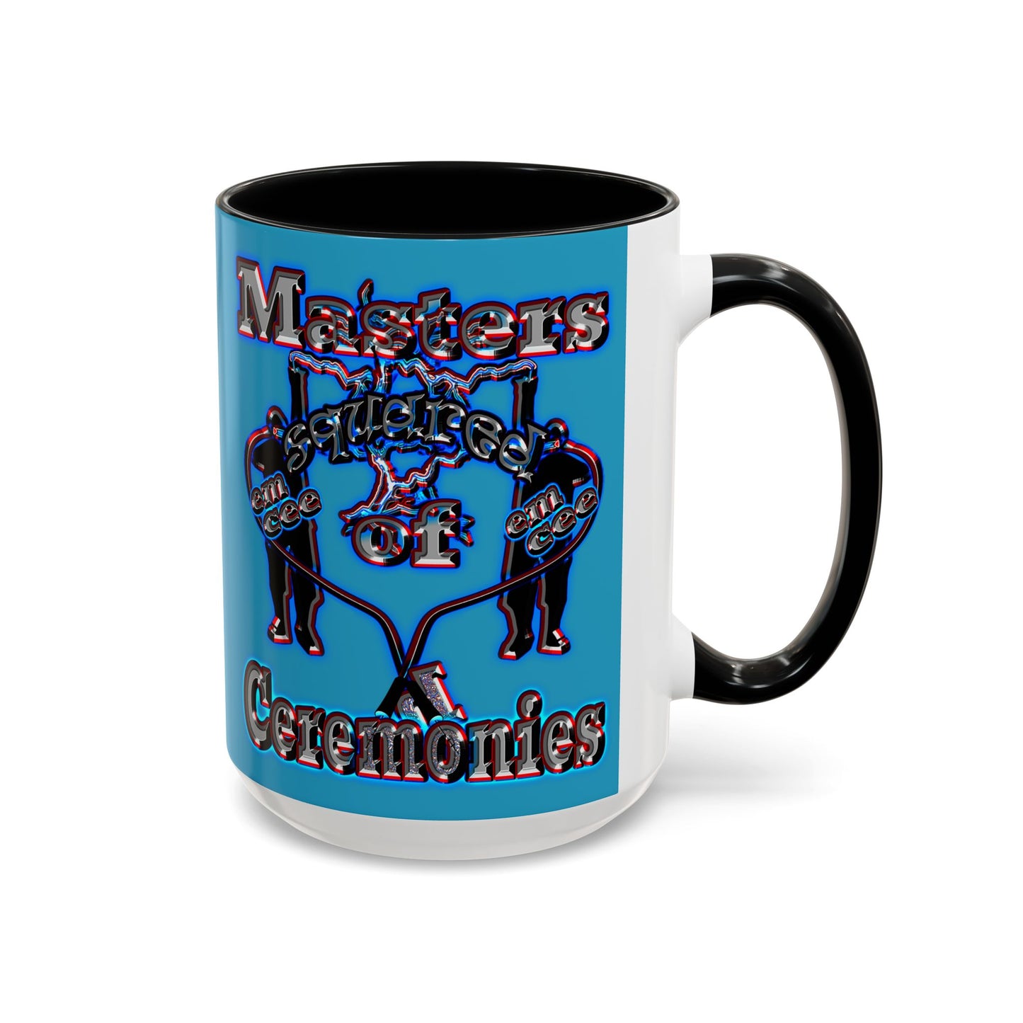 em cee squared - Accent Mug (turquoise)