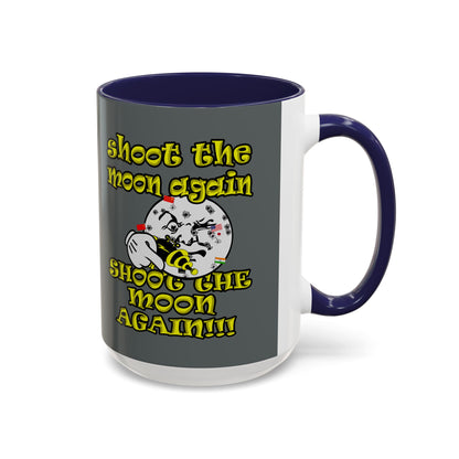 shoot the moon again - Accent Mug (dark grey)